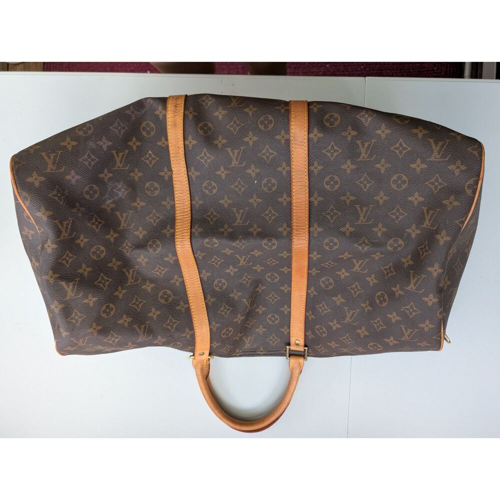 Unverified LV Monogram Keepall Style Travel Duffel Bag w/ Strap As-Is Read - Picture 14 of 15
